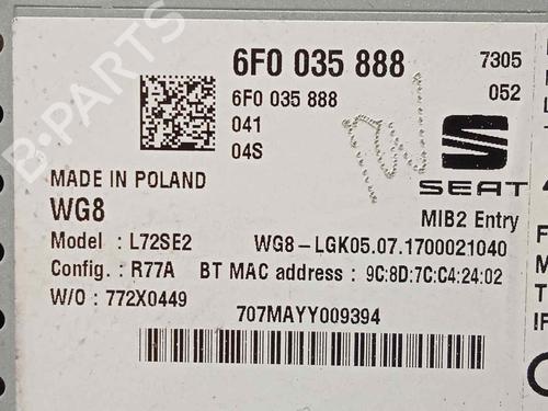Radio SEAT IBIZA V (KJ1, KJG)  | BP16434351E6 