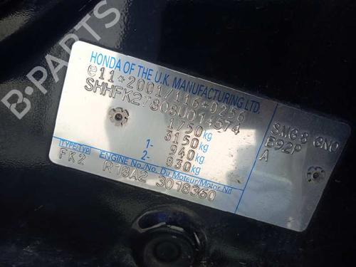 Engine HONDA CIVIC VIII Hatchback (FN, FK) 1.8 (FN1, FK2) | BP10289871M1 