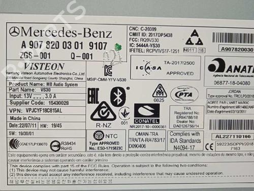 Radio MERCEDES-BENZ SPRINTER 4-t Van (B907, B910) 419 CDI RWD (907.643, 907.645, 907.647) | BP26207834E6 