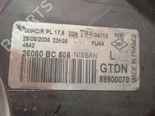 Left headlight NISSAN MICRA III (K12) 1.4 16V | BP12600813C28 