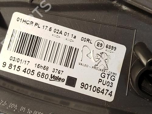 Left headlight PEUGEOT 2008 I (CU_) 1.2 THP 110 / PureTech 110 | BP23253952C28  - Image 6