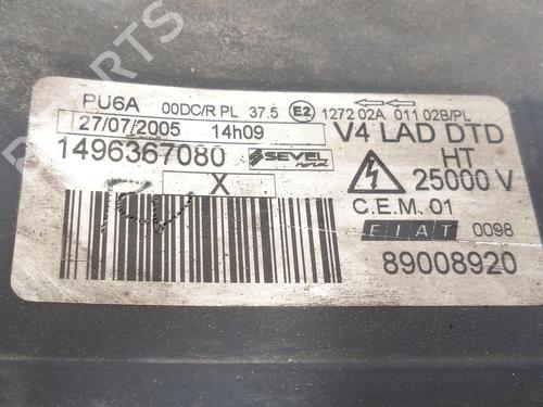 Right headlight FIAT ULYSSE (179_) 2.2 JTD | BP29482372C29 