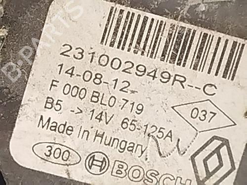 Alternator DACIA DOKKER Express Box Body/MPV 1.5 dCi 75 / Blue dCi 75 (FEJW, FEAH) | BP21051135M7 