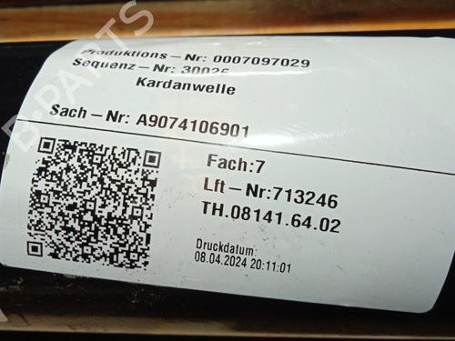 Driveshaft MERCEDES-BENZ SPRINTER 4-t Van (B907, B910) 419 CDI RWD (907.643, 907.645, 907.647) | BP26209175M37  - Image 10