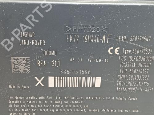 Electronic module JAGUAR F-PACE (X761) 2.0 TD4 AWD | BP37403344M83 - Image 4