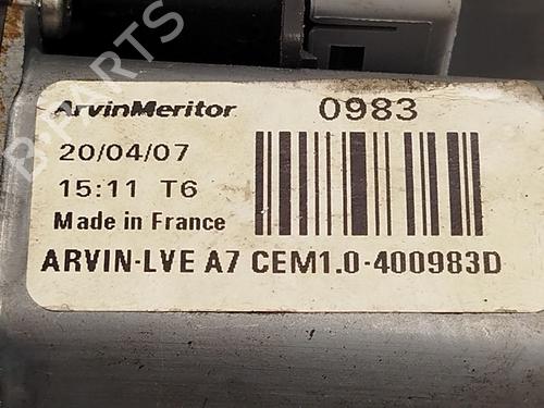 Front right window mechanism PEUGEOT EXPERT Tepee (VF3X_) 2.0 HDi 120 | BP29944443C23