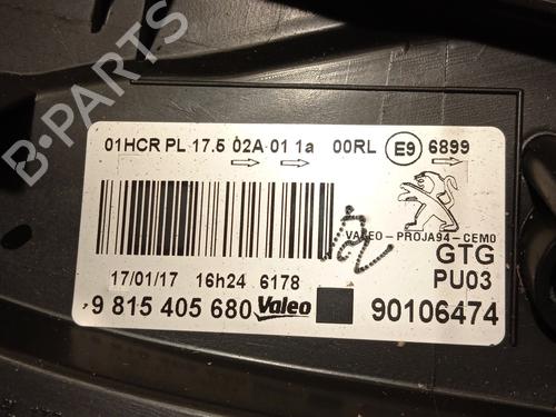 Left headlight PEUGEOT 2008 I (CU_) 1.2 THP 110 / PureTech 110 | BP23256764C28