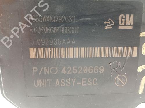 ABS pump OPEL MOKKA / MOKKA X (J13) 1.4 LPG (_76) | BP31010758M43