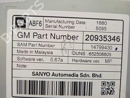 Display monitor OPEL ASTRA J (P10) 1.7 CDTI (68) | BP12982987C48