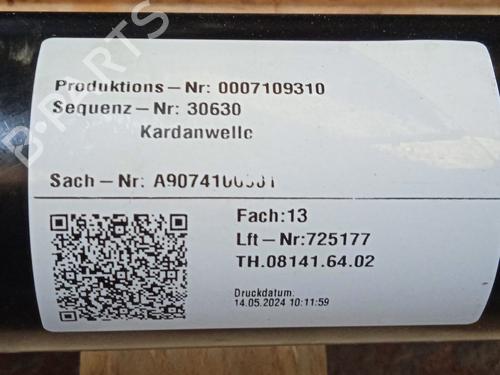 Driveshaft MERCEDES-BENZ SPRINTER 4-t Van (B907, B910) 419 CDI RWD (907.643, 907.645, 907.647) | BP26209518M37 