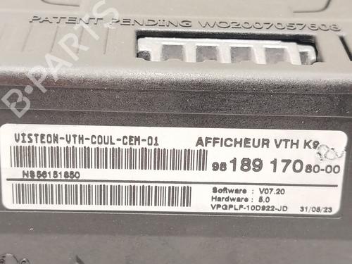 Display monitor CITROËN BERLINGO Box Body/MPV (K9) PureTech 130 | BP26209292C48 