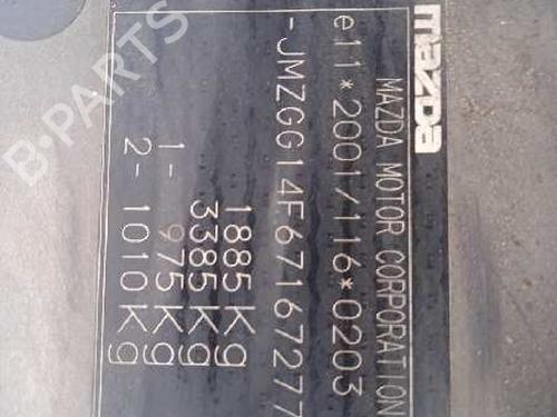 Rear left window mechanism MAZDA 6 Hatchback (GG) 2.0 (GGES) | BP15243188C24 