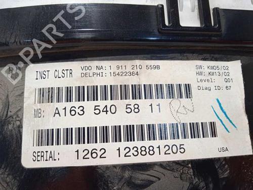 Kombinert Instrument MERCEDES-BENZ M-CLASS (W163) ML 270 CDI (163.113) | BP15816105C47