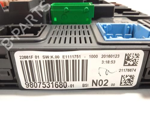 Fuse box CITROËN C4 CACTUS 1.2 THP 110 | BP19775982E1 
