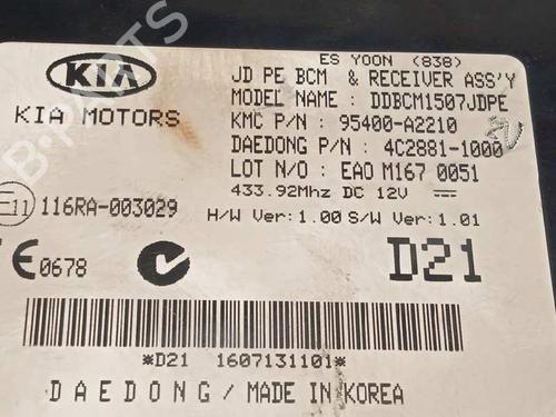 Electronic module KIA CEE'D (JD) | BP7989402M83 - Image 4