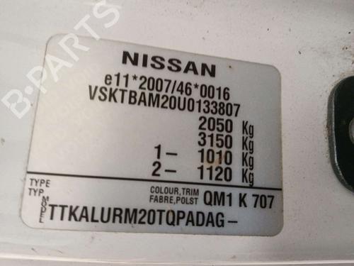 Left front window switch NISSAN NV200 / EVALIA Bus 1.5 dCi 90 (M20, M20M) | BP38201277I27 - Image 32