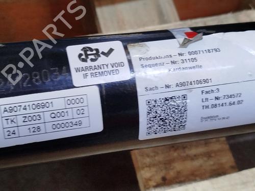 Driveshaft MERCEDES-BENZ SPRINTER 4-t Van (B907, B910) 419 CDI RWD (907.643, 907.645, 907.647) | BP26209807M37  - Image 9