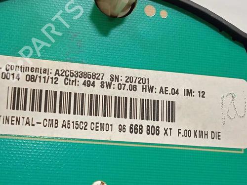 Instrument cluster CITROËN C3 II (SC_) 1.4 HDi 70 (SC8HZC, SC8HR0, SC8HP4) | BP15279382C47 