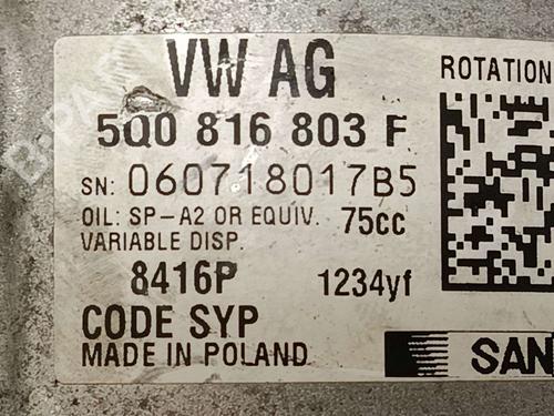AC compressor SKODA YETI (5L) 1.2 TSI | BP38486670M34 - Image 6