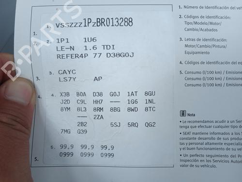 Gearbox SEAT LEON (1P1)  | BP26284032M3 