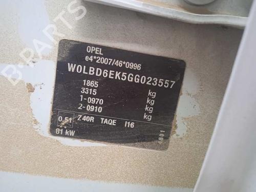 Left front driveshaft OPEL ASTRA K (B16) 1.6 CDTi (68) | BP9310429M38