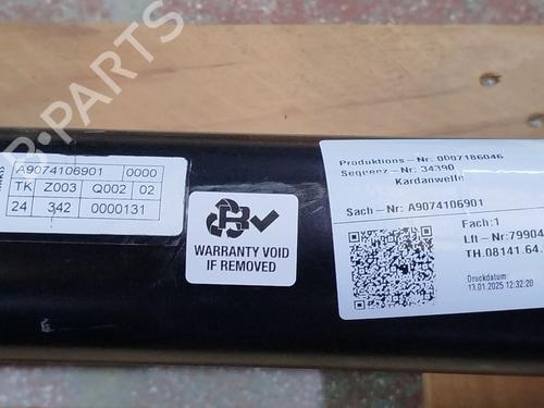 Driveshaft MERCEDES-BENZ SPRINTER 4-t Van (B907, B910) 419 CDI RWD (907.643, 907.645, 907.647) | BP26209873M37 