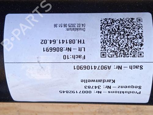 Driveshaft MERCEDES-BENZ SPRINTER 4-t Van (B907, B910) 419 CDI RWD (907.643, 907.645, 907.647) | BP28585846M37