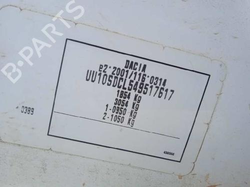 Right front driveshaft DACIA DOKKER MPV (KE_) | BP8514636M39