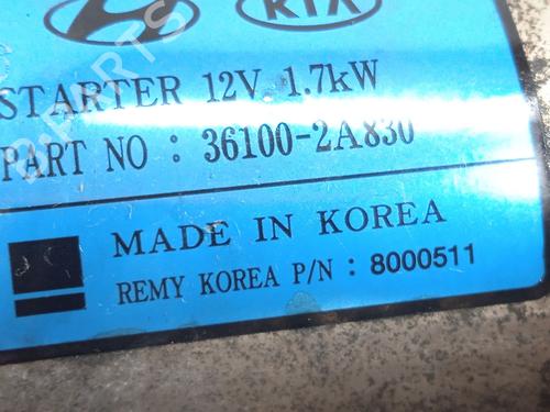 Starter HYUNDAI ix35 (LM, EL, ELH) 1.7 CRDi | BP19264233M8