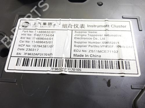 Instrument cluster MG MG ZS SUV (AZS1) 1.5 VTi | BP24150846C47 - Image 6