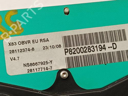Instrument cluster RENAULT TRAFIC II Van (FL) 2.0 dCi 115 (FL01, FL0U, FL00, FL0H, FL0M) | BP35721215C47  - Image 8