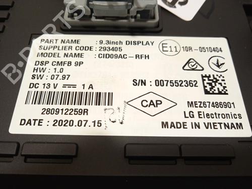 Multifunctionele display RENAULT ARKANA I (LCM_, LDN_) 1.3 TCe 140 (LDN0) | BP29915929C48