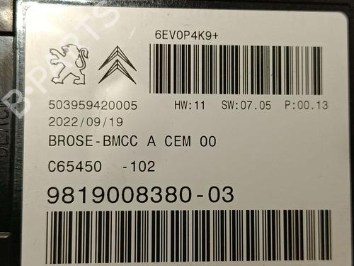 Electronic module DS DS 7 Crossback (J4_, JR_, JC_) E-TENSE 225 (J4DGZU, J45GQU) | BP38985159M83 - Image 6