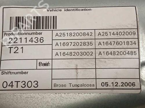 Front right window mechanism MERCEDES-BENZ M-CLASS (W164) ML 320 CDI 4-matic (164.122) | BP8397074C23 