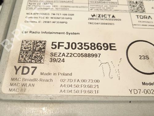 Display monitor SEAT IBIZA V (KJ1, KJG) 1.0 TSI | BP29762942C48 