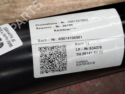 Driveshaft MERCEDES-BENZ SPRINTER 4-t Van (B907, B910) 419 CDI RWD (907.643, 907.645, 907.647) | BP34053795M37  - Image 9