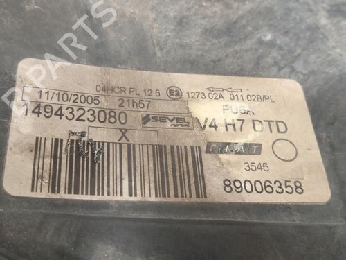 Right headlight FIAT ULYSSE (179_) 2.2 JTD | BP29497405C29 