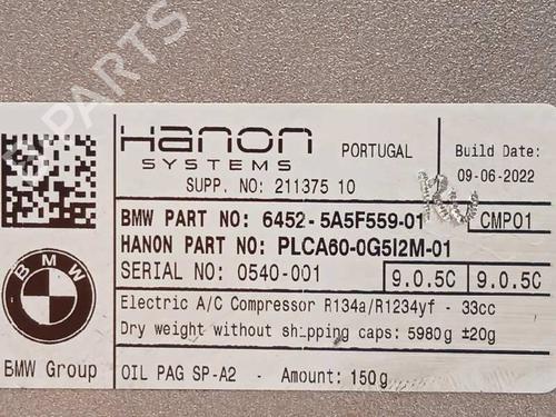 AC compressor BMW 2 Active Tourer (F45)  | BP13054557M34 