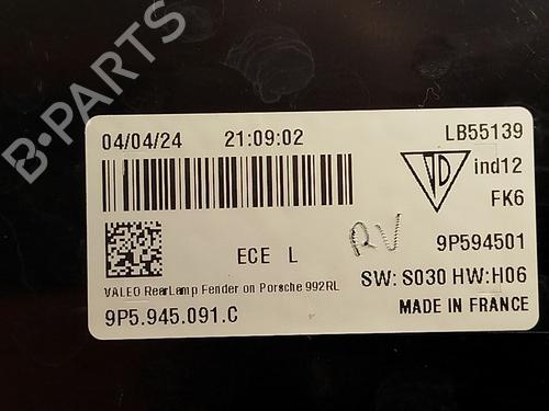 Left taillight PORSCHE 911 Convertible (992) 3.8 Turbo S (992650) | BP23896427C34 