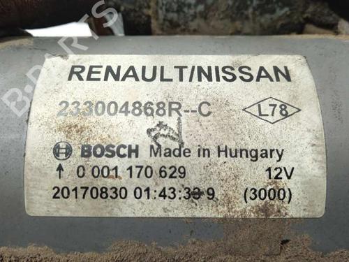 Starter RENAULT MEGANE IV Hatchback (B9A/M/N_) 1.5 dCi 110 (B9A3) | BP9973827M8 