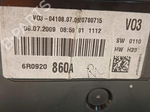 Instrument cluster VW POLO V (6R1, 6C1) 1.4 (6R1) | BP9848756C47 