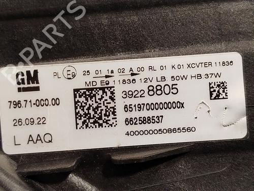 Left headlight OPEL ASTRA K (B16) 1.6 CDTi (68) | BP29175254C28 
