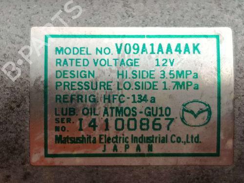AC compressor MAZDA 2 (DE_, DH_) 1.3 (DE3FS) | BP40220187M34 - Image 6