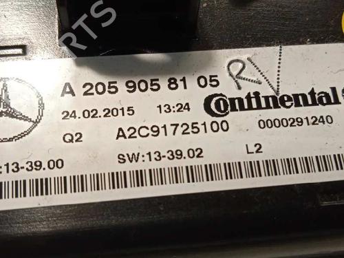 Climate control MERCEDES-BENZ C-CLASS (W205) C 220 BlueTEC / d (205.002, 205.004) | BP13375617I5