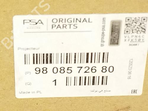 Left headlight PEUGEOT EXPERT Bus (V_)  | BP29240396C28 