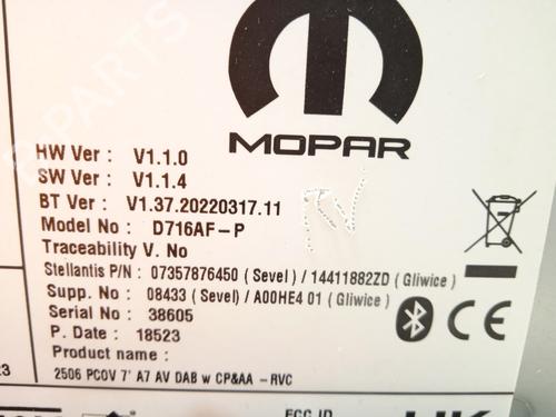 Radio OPEL MOVANO C Van (U9) 2.2 D | BP26209120E6 - Image 11