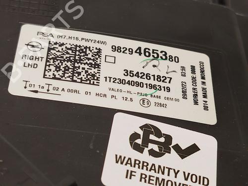 Right headlight OPEL CORSA F (P2JO) 1.2 (68) | BP29175255C29 - Image 4