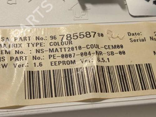 Instrument cluster PEUGEOT 208 I (CA_, CC_)  | BP16057740C47 