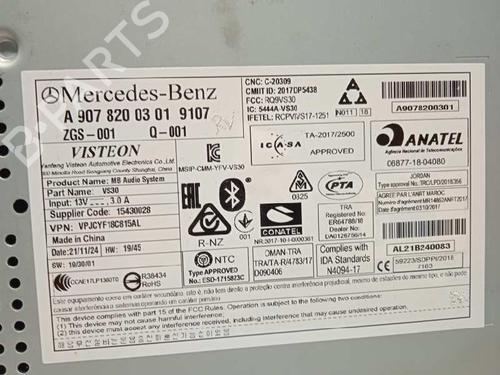 Radio MERCEDES-BENZ SPRINTER 4-t Van (B907, B910) 419 CDI RWD (907.643, 907.645, 907.647) | BP26207771E6 