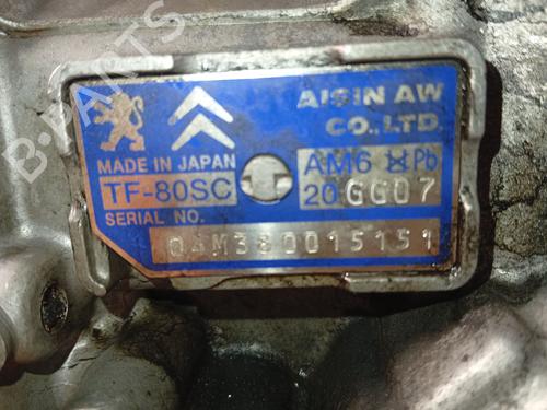 Gearbox PEUGEOT 607 (9D, 9U) 2.7 HDi 24V | BP30485910M3 